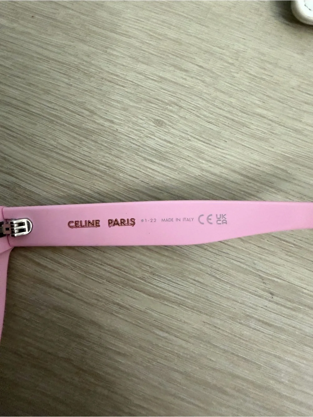 Celine Pink Cat Eye Sunglasses with Cream Case
